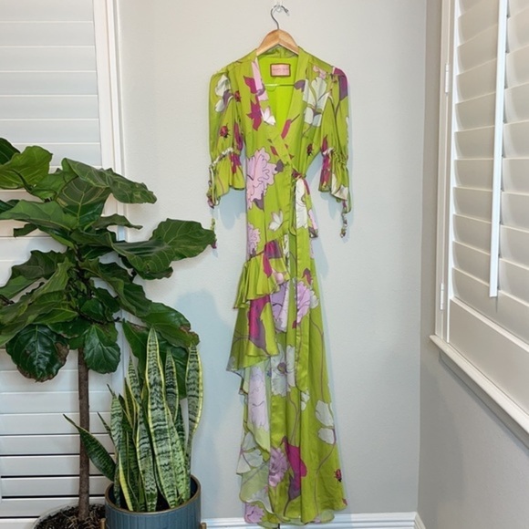 Glory Ang Passion Flower Kimono Wrap Dress - Picture 7 of 16